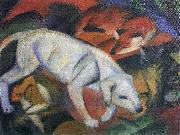 Franz Marc Drei Tiere oil painting